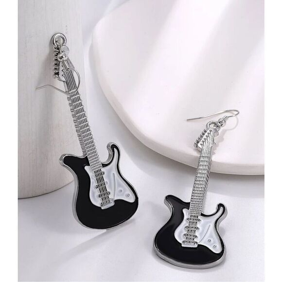 Guitar Earrings - Picture 2 of 2